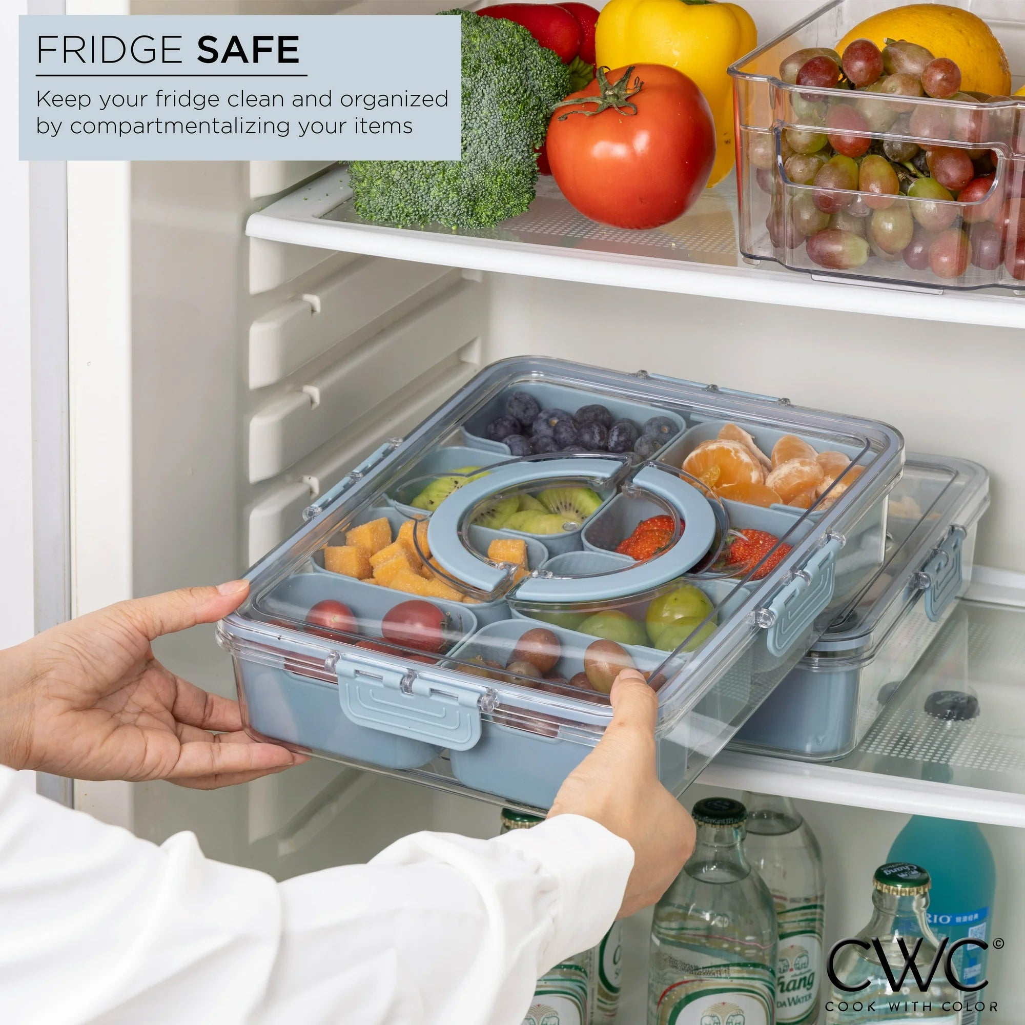 COOK WITH COLOR Snackle Box for Kids Lunch Box and Snack Container