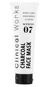 Clinical Works Black Charcoal Face Mask Scent No. 07, Purifying Deep Cleaning Black Mask, Peeling Mask, Removes Dirt, Debris, Oils, Impurities and Blackheads, Fights Acne, For all Skin Types, 4.23 Oz