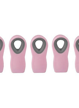 Cook with Color 5 Pc Chip Bag Clips, Kitchen Clips, Magnetic Chip Clips for Bags, Food Bag Clips with Airtight Seal