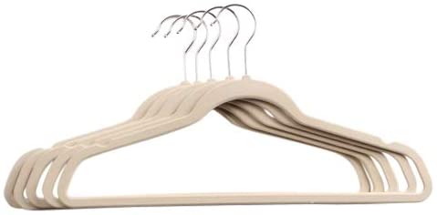 Michael Graves Design Ultra-Thin Non-Slip Velvet Clothing Hangers, Flocked & Durable, Closet Space Saving, for Garments, Suits, Dresses, Pants, Shirts, Coats, 25 Pack