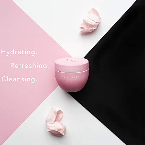 Nicole Miller Facial Mask Rose & Vitamin C Infused, Moisturizing Mask for Face, Beauty Skin Care Mask for Dry Skin, Hydrating Facial Mask for Women with Vitamin C and Rose , 4.23 Oz