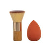 Beauty Concepts Makeup Brush Collection- 2 Piece Applicator Set with Kabuki Brush and Make Up Sponge