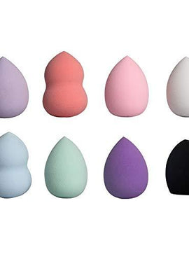 Beauty Concepts Makeup Brush Collection- 8 Piece Makeup Blending Sponge Set