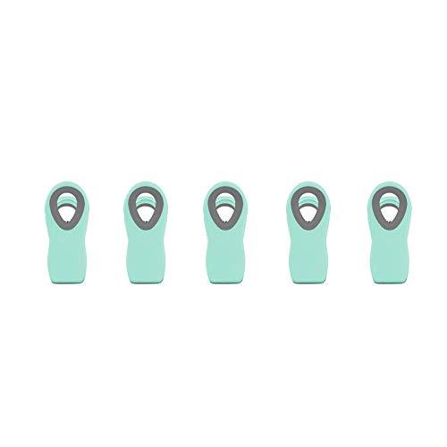 Cook with Color 5 Pc Chip Bag Clips, Kitchen Clips, Magnetic Chip Clips for Bags, Food Bag Clips with Airtight Seal