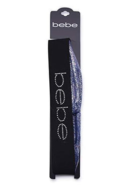 bebe 2 Pc Metallic Headband Set (Black Velvet and Spotted Faux Suede)