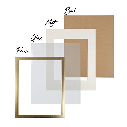 Sheffield Home Decor Collection- 3 Piece Picture Frame Set 11x14in, Matted to 8x10in