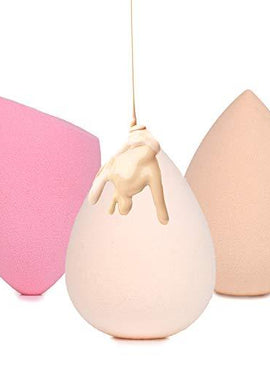 Nicole Miller Blending Sponge Collection, 3 Piece Makeup Blender Gift Set, Blending, Contouring and Highlighting, Makeup Gift for Women and Girls (Floral Box)