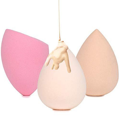 Nicole Miller Blending Sponge Collection, 3 Piece Makeup Blender Gift Set, Blending, Contouring and Highlighting, Makeup Gift for Women and Girls (Floral Box)