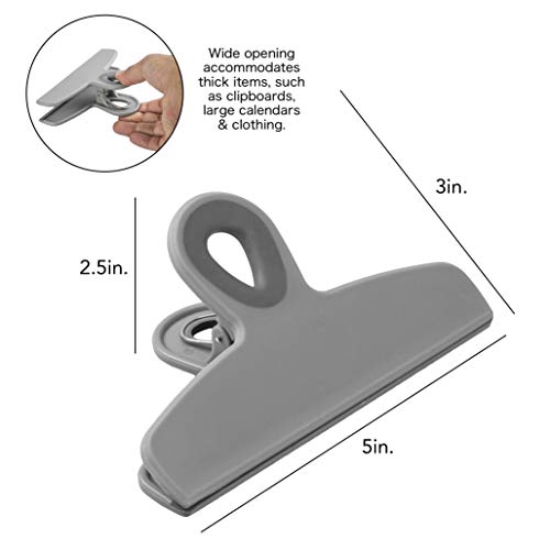 Cook with Color Set of Four Large Heavy Duty Bag Clips, 5