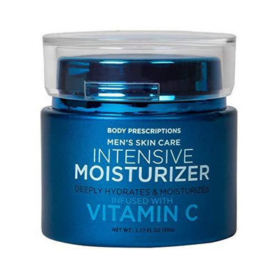 Body Prescriptions Men's Skin Care Facial Moisturizer, Night Cream Infused with Vitamin C