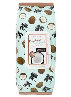 B.C. Beauty Concepts Makeup Remover Wipes, 50 Facial Cleaning Cloths, Gentle Facial Wipes Removes Makeup Mascara Dirt and Oil, Flip Top Pack (Coconut with Aloe & Vitamin C)