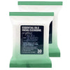 Essential Oils Detoxifying Facial Cleansing Makeup Remover Wipes 2 Pack (60 Count)
