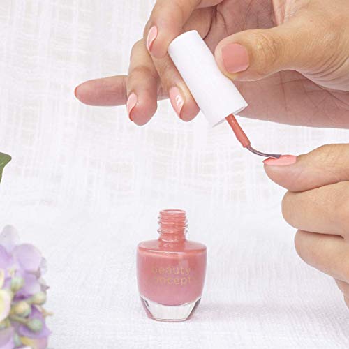 Beauty Concepts Set of 6 Nail Polish Collection - Quick Dry Nail Polish for Women and Girls (Floral Box)