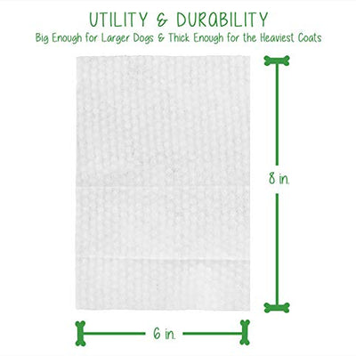 Precious Tails Pet Wipes (110 Count) - Extra Gentle Deodorizing Dog Grooming Wipes with Aloe Vera and Vitamin E - Baby Powder Scent