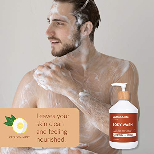 Crimson & Oak Body Wash for Men- Nourishing Body Wash in Citron and Mint- by Body Prescriptions