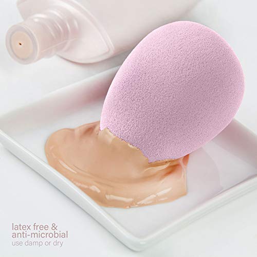 Nicole Miller Blending Sponge Collection, 3 Piece Makeup Blender Gift Set, Blending, Contouring and Highlighting, Makeup Gift for Women and Girls (Floral Box)