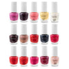 Nicole Miller Striped Mini Nail Polish Set - 15 Glossy and Trendy Colors
