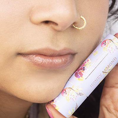 Beauty Concepts Four Piece Lip Balm Collection, Lip Softening Gift Set, (Lemon Mint, Honey Almond, Shea Coconut, and Eucalyptus)