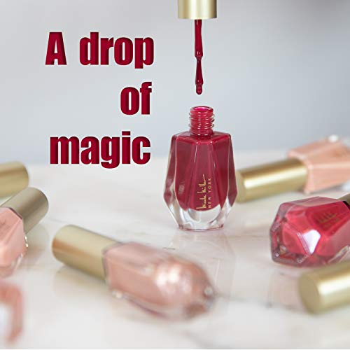 Nicole Miller Nail Polish Collection- 8 Piece Nail Polish Set in Dark Pink Colors