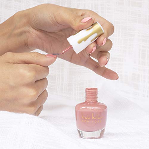 Nicole Miller Total Nudes Nail Polish Collection, Set of 6 Unique Glossy and Shimmery Nail Polish Colors for Women and Girls, Quick Dry Nail Polish