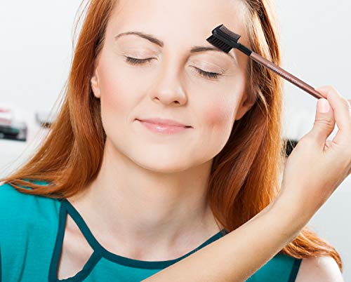 Eyebrow Kit by Ellen Tracy, Eyebrow Grooming Set for Flawless Brows, Eyebrow Set with Eyebrow Razor, Brown Eyebrow Pencil and Eyebrow Comb - Gold