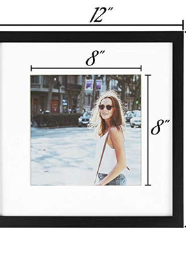Sheffield Home Decor Collection- 3 Piece Picture Frame Set 12x12in, Matted to 8x8in