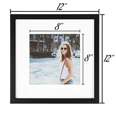 Sheffield Home Decor Collection- 3 Piece Picture Frame Set 12x12in, Matted to 8x8in