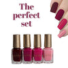 Nicole Miller Nail Polish Collection- 8 Piece Nail Polish Set in Bright Pink Colors