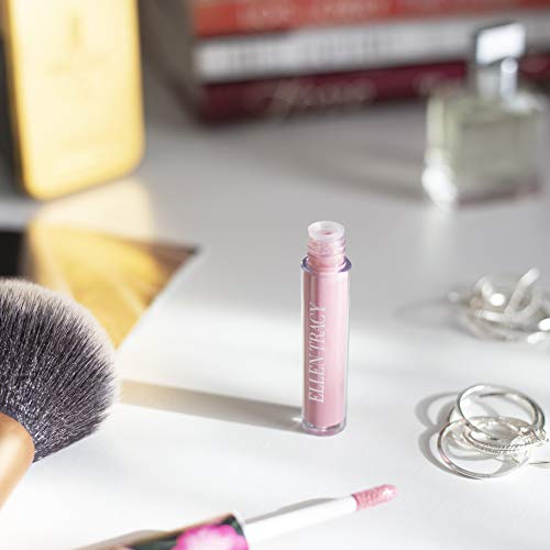 Ellen Tracy Flawless Lip Gloss Collection, 4 Piece Gift Set, Rosy Nudes, Holiday Gift Set for Women and Girls