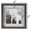 Sheffield Home Decor Collection- 3 Piece Picture Frame Set 12x12in, Floating to 8x8in