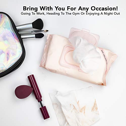 Essential Oils - 2 Pack (60 Count Each) Micellar Makeup Remover Facial Wipes