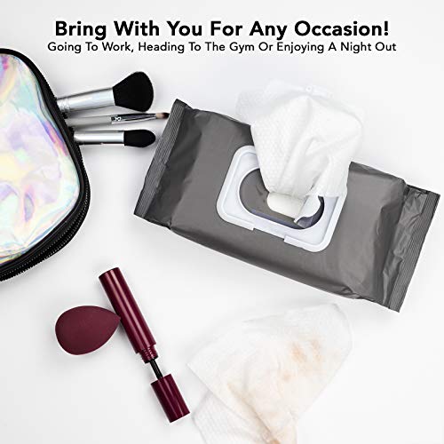 Body Prescriptions 2 Pack (60 Count Each) Dead Sea Minerals + Aloe Detoxifying and Moisturizing Facial Cleansing and Gentle Make Up Remover Wipes Flip Top Pack