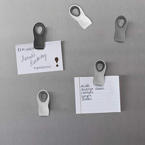 10 Piece Bag Clips with Magnet, Food Clips, Chip Clips, Bag Clips for Food Storage with Air Tight Seal Grip, Snack Bags and Food Bags (Black & White Collection)