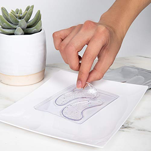 Nicole Miller Gel Under Eye Masks- Soothing Single Use Under Eye Patches for Puffy Eyes and Dark Circles, Set of 5 Pairs