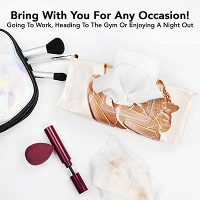 Beauty Concepts 2 Pack (60 Count Each) Coconut Milk and Almond Facial Cleansing Wipes Detoxifies Skin and Removes Makeup Flip Top Pack