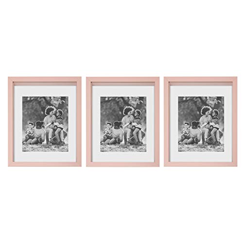Sheffield Home Decor Collection- 3 Piece Picture Frame Set 11x14in, Matted to 8x10in