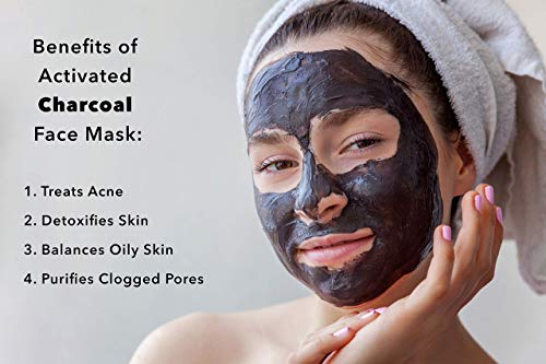 Clinical Works Black Charcoal Face Mask Scent No. 07, Purifying Deep Cleaning Black Mask, Peeling Mask, Removes Dirt, Debris, Oils, Impurities and Blackheads, Fights Acne, For all Skin Types, 4.23 Oz