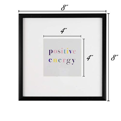 Sheffield Home Decor Collection- 6 Piece Picture Frame Set 8x8in, Matted to 4x4in