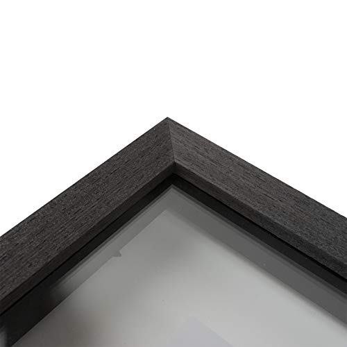 Sheffield Home Decor Collection- 3 Piece Picture Frame Set 12x12in, Floating to 8x8in