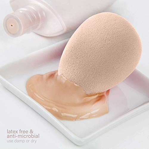Beauty Concepts 3 Pc Makeup Sponge Set, Makeup Sponge for Blending, Contouring and Highlighting, Foundation Sponge (Latex Free)