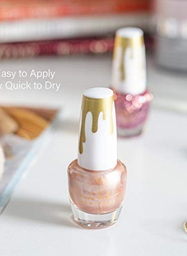Nicole Miller Total Nudes Nail Polish Collection, Set of 6 Unique Glossy and Shimmery Nail Polish Colors for Women and Girls, Quick Dry Nail Polish