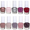 Beauty Concepts Fabulous Nails Mini Nail Polish Collection Set of 10 Unique Shades of Matte and Shimmery Nail Polishes for Women and Girls