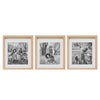 Sheffield Home Decor Collection- 3 Piece Picture Frame Set 11x14in, Matted to 8x10in