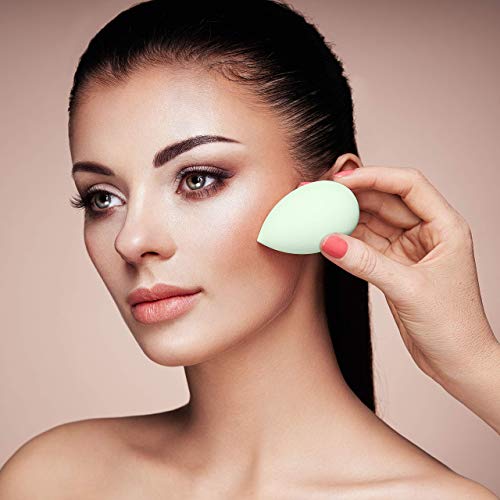 Live Green 5 Pc Makeup Sponge Set, Foundation Makeup Sponge for Blending, Contouring and Highlighting, Foundation Sponge, Makeup Gift Set (Latex Free)