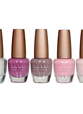 Nicole Miller Nail Polish Collection- 5 Piece Rose Gold Nail Polish Set