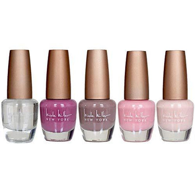 Nicole Miller Nail Polish Collection- 5 Piece Rose Gold Nail Polish Set