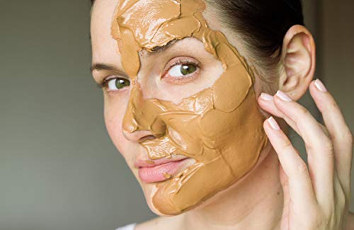 Belle Maison Pink Clay Peeling Hydrating Mud for Face, Purifies and Revitalizes Dry and Dull, Sensitive Skin, Pore Refining and Skin Brightening, Suitable For all Skin Types, 13.5 Fl Oz