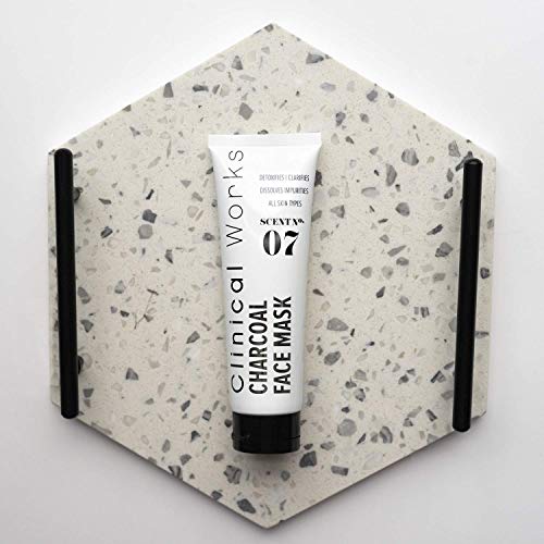Clinical Works Black Charcoal Face Mask Scent No. 07, Purifying Deep Cleaning Black Mask, Peeling Mask, Removes Dirt, Debris, Oils, Impurities and Blackheads, Fights Acne, For all Skin Types, 4.23 Oz