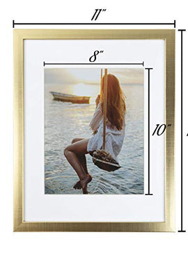 Sheffield Home Decor Collection- 3 Piece Picture Frame Set 11x14in, Matted to 8x10in