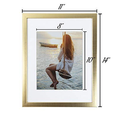 Sheffield Home Decor Collection- 3 Piece Picture Frame Set 11x14in, Matted to 8x10in